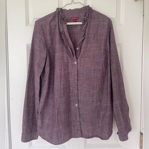 Merona Ruffled Linen Blouse